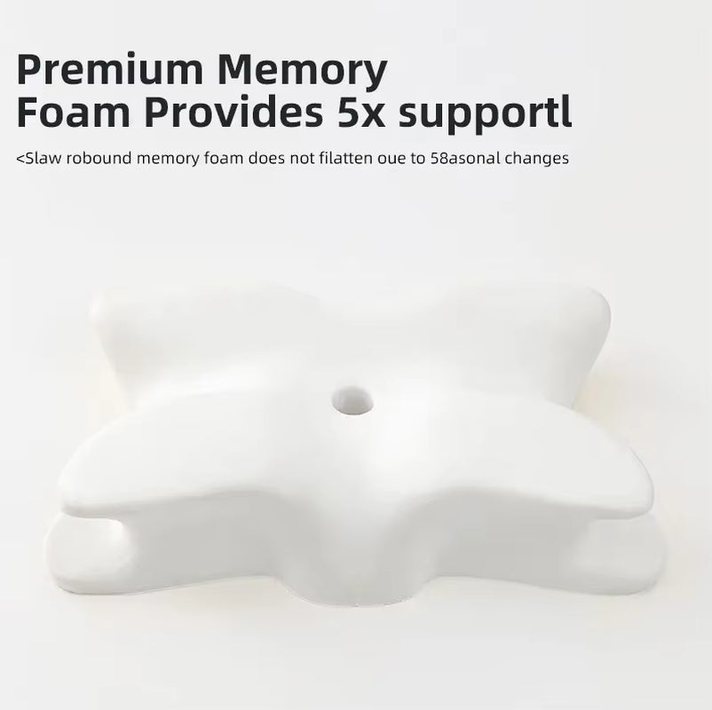 Butterfly Shape Pillow Neck Protection Slow Rebound Memory Foam Pillow Health Care Cervical Orthopedic Neck Foam Pillows