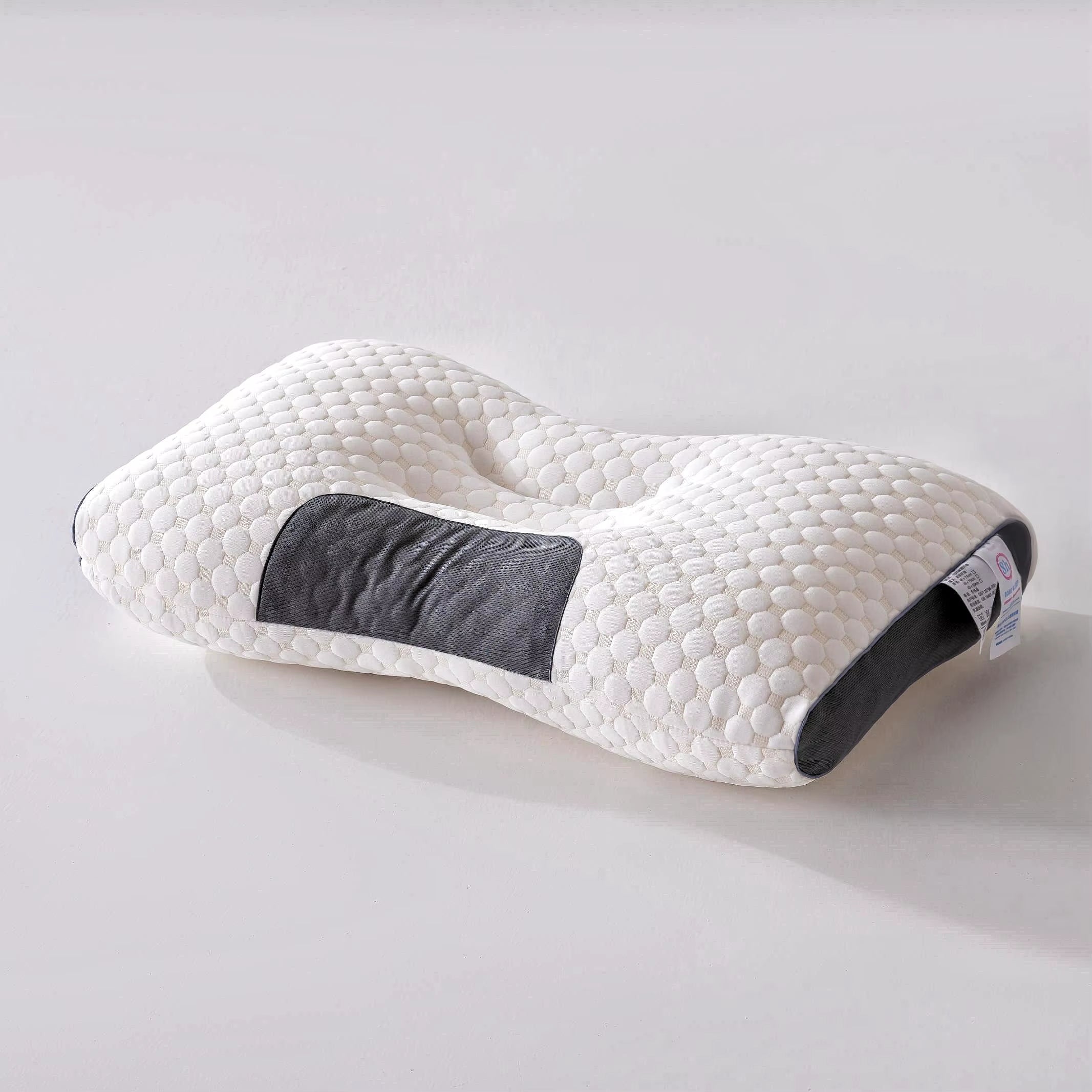 [Massage Neck Pillow] Soft Adjustable Ergonomic Knitted Massage Neck Pillow Orthopedic Contour Support Pillow
